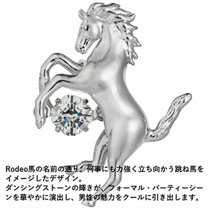 [Crossfor New York] クロスフォーニューヨーク タイニーピン Rodeo NM-T002 ＜ シルバー925 ダンシングストーン タイピン ブローチ メンズ ＞