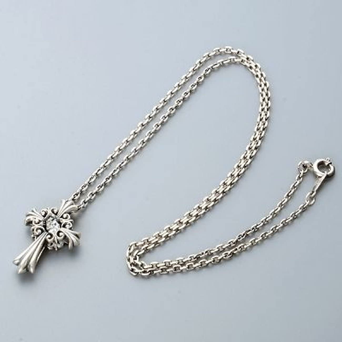 [Crossfor New York] クロスフォーニューヨーク ペンダント Lily of Cross NMP-001 ＜ シルバー925 百合 クロス 十字架 ネックレス メンズ ＞