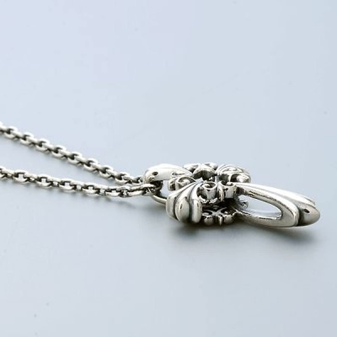 [Crossfor New York] クロスフォーニューヨーク ペンダント Lily of Cross NMP-001 ＜ シルバー925 百合 クロス 十字架 ネックレス メンズ ＞