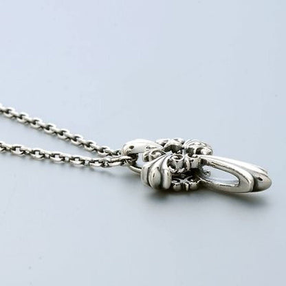 [Crossfor New York] クロスフォーニューヨーク ペンダント Lily of Cross NMP-001 ＜ シルバー925 百合 クロス 十字架 ネックレス メンズ ＞