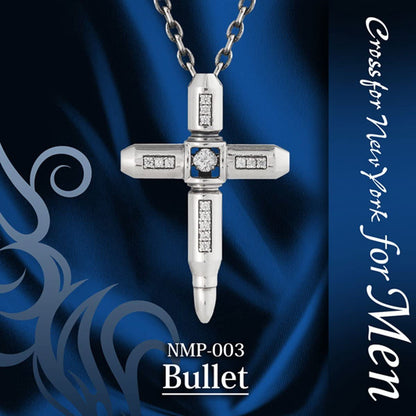 [Crossfor New York] クロスフォーニューヨーク ペンダント Bullet NMP-003 ＜ 十字架 シルバー925 ネックレス メンズ ＞