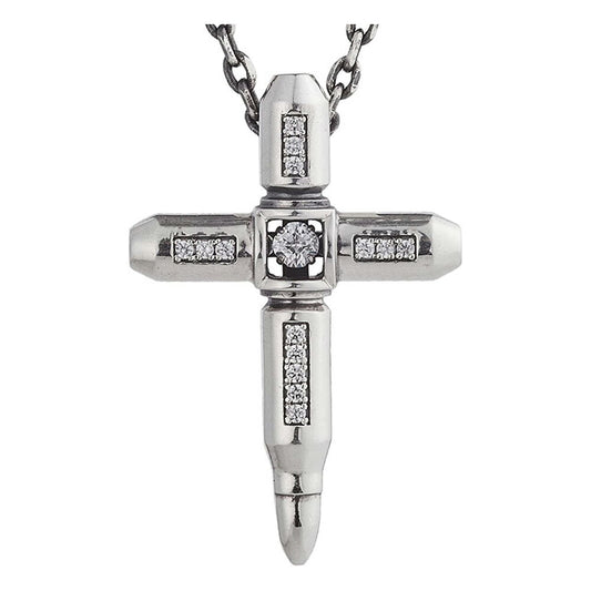 [Crossfor New York] クロスフォーニューヨーク ペンダント Bullet NMP-003 ＜ 十字架 シルバー925 ネックレス メンズ ＞