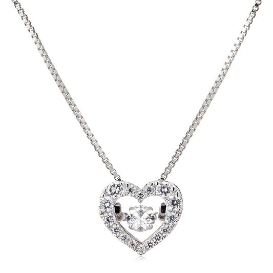 [Crossfor New York] クロスフォーニューヨーク ペンダント Dancing Tenderness NYP-540 ＜ ハート シルバー925 ネックレス レディース ＞