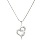 [Crossfor New York] クロスフォーニューヨーク ペンダント D-3stone Heart NYP-585 ＜ ハート シルバー925 ネックレス レディース ＞
