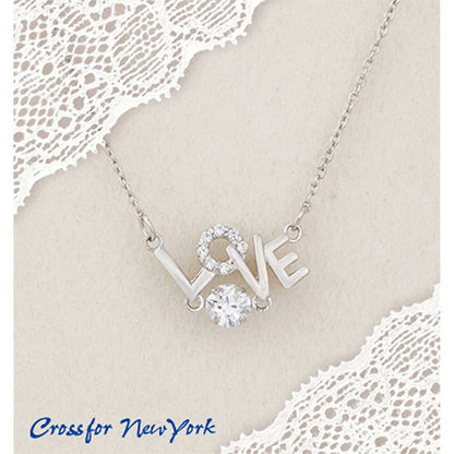 [Crossfor New York] クロスフォーニューヨーク ペンダント NYP-596 ＜ LOVE シルバー925 ネックレス レディース ＞