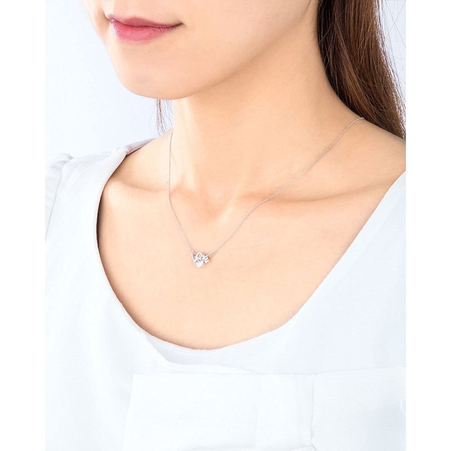 [Crossfor New York] クロスフォーニューヨーク ペンダント NYP-596 ＜ LOVE シルバー925 ネックレス レディース ＞