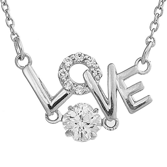 [Crossfor New York] クロスフォーニューヨーク ペンダント NYP-596 ＜ LOVE シルバー925 ネックレス レディース ＞