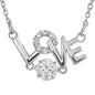 [Crossfor New York] クロスフォーニューヨーク ペンダント NYP-596 ＜ LOVE シルバー925 ネックレス レディース ＞