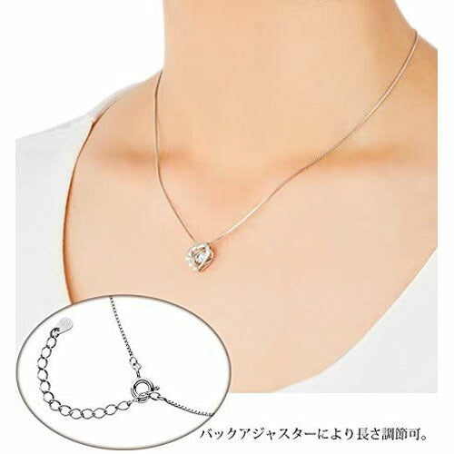 [Crossfor New York] クロスフォーニューヨーク ペンダント Milky Pearl NYP-614 ＜ シルバー925 ハート パール ネックレス レディース ＞