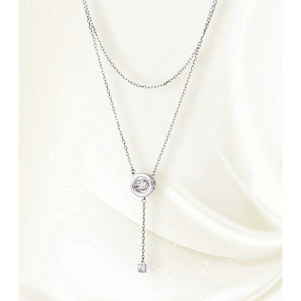[Crossfor New York] クロスフォーニューヨーク ペンダント Drooping light NYP-652 ＜ 2連 シルバー925 ネックレス レディース ＞