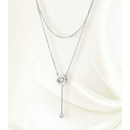 [Crossfor New York] クロスフォーニューヨーク ペンダント Drooping light NYP-652 ＜ 2連 シルバー925 ネックレス レディース ＞
