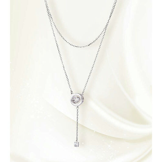 [Crossfor New York] クロスフォーニューヨーク ペンダント Drooping light NYP-652 ＜ 2連 シルバー925 ネックレス レディース ＞