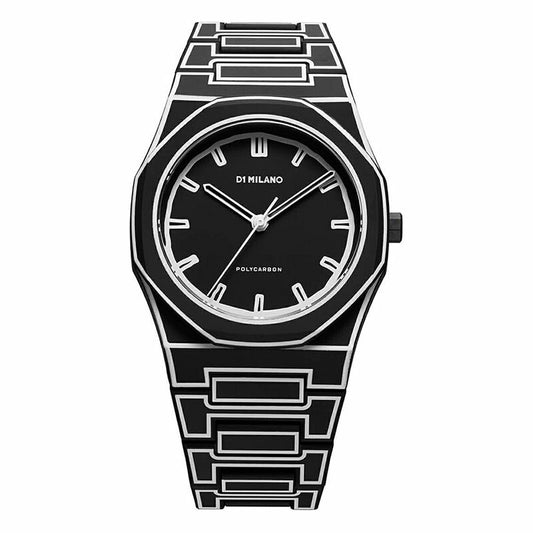 [D1 MILANO] ディーワンミラノ 腕時計 PCBJ33 ＜ ユニセックス ラウンド アナログ クオーツ ポリカーボン スケッチ 40.5mm ブラック ＞