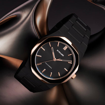 [D1 MILANO] ディーワンミラノ 腕時計 PCBJ35 ＜ ユニセックス ラウンド アナログ クオーツ ポリカーボン エナメル 40.5mm ブラック ＞