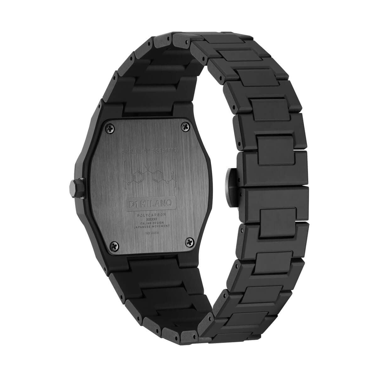 [D1 MILANO] ディーワンミラノ 腕時計 PCBU01 ＜ ユニセックス オクタゴン アナログ クオーツ ポリカーボン ネビュラ 37mm ブラック ＞