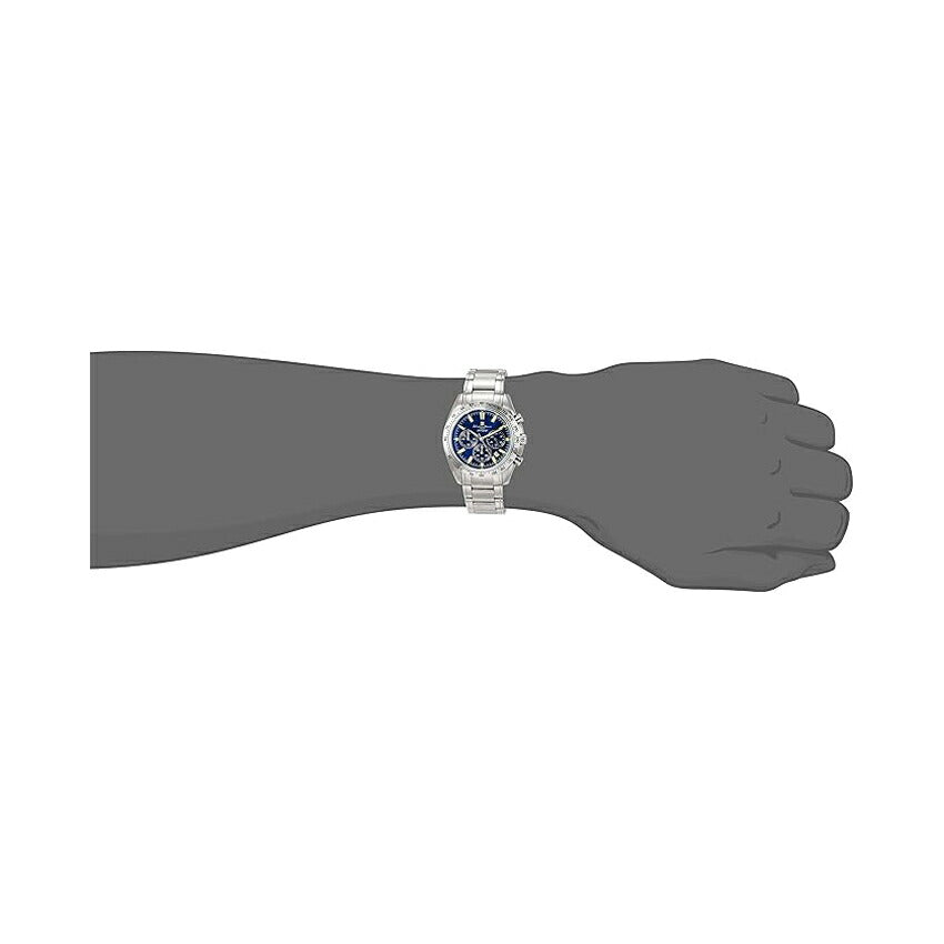 [Salvatore Marra] サルバトーレマーラ 腕時計 SM18106-SSBLSV ＜ メンズ シルバー ブルー クロノグラフ カラーガラス 5気圧防水 ＞