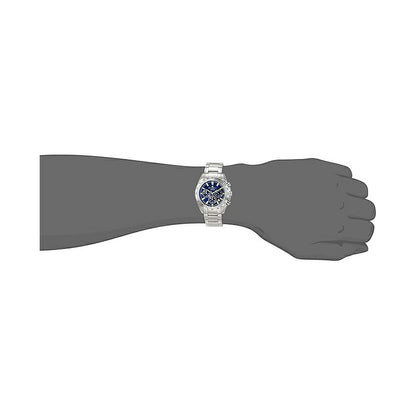 [Salvatore Marra] サルバトーレマーラ 腕時計 SM18106-SSBLSV ＜ メンズ シルバー ブルー クロノグラフ カラーガラス 5気圧防水 ＞