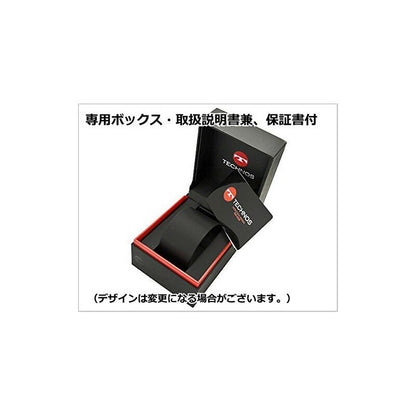 [TECHNOS] テクノス 腕時計 TSL906GB ＜ レディース ブラック ブラック セラミック ステンレススチール サファイアガラス 3気圧防水 ＞