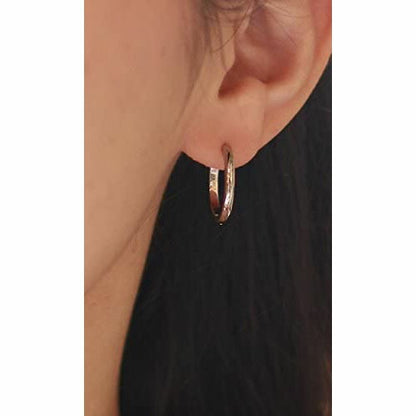 [Negozietto] ネゴツィエット ピアス W1S15G-R220WG ＜ 低金属アレルギー ステンレス 316L フープ 甲丸 中折れ 2mm×20mm ホワイトゴールド ＞