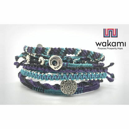 [wakami] ワカミ ブレスレット 7ストランド WA19002 ＜ mix2 Earth Bracelet 7strand 男女兼用 ユニセックス フェアトレード 手作り グァテマラ産 ＞【メール便送料無料】