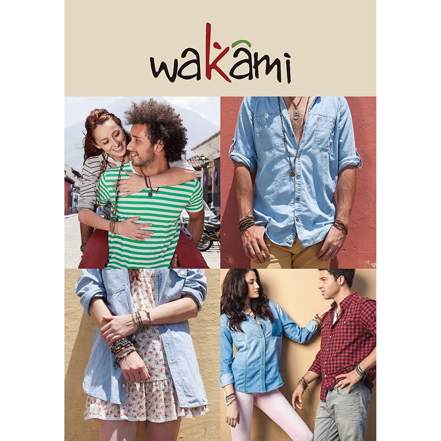 [wakami] ワカミ ブレスレット 2ストランド OLIVE オリーブ waan2023-01-04 ＜ 2Strand Bracelet 男女兼用 ユニセックス フェアトレード 手作り グァテマラ産 ＞【メール便送料無料】