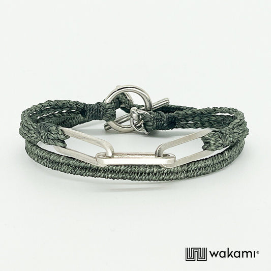 [wakami] ワカミ ブレスレット 2ストランド OLIVE オリーブ waan2023-01-04 ＜ 2Strand Bracelet 男女兼用 ユニセックス フェアトレード 手作り グァテマラ産 ＞【メール便送料無料】