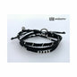 [wakami] ワカミ ブレスレット 3ストランド ブラック WAAN2111-BLK ＜ 3Strand Stone bracelet 男女兼用 ユニセックス フェアトレード 手作り グァテマラ産 ＞【メール便送料無料】