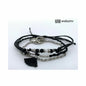[wakami] ワカミ アンクレット 3ストランド ブラック WAAN2112-BLK ＜ 3Strand Stone Anklets 男女兼用 ユニセックス フェアトレード 手作り グァテマラ産 ＞【メール便送料無料】