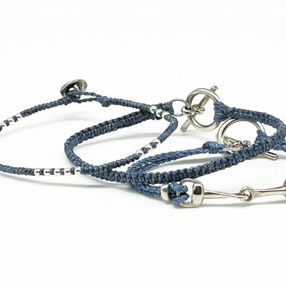 [wakami] ワカミ ブレスレット 3ストランド WAAN2201-01 ＜ 3Strand Horse Bit Bracelets 男女兼用 ユニセックス フェアトレード 手作り グァテマラ産 ＞【メール便送料無料】