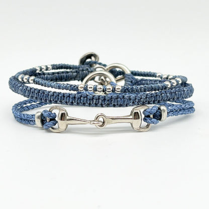 [wakami] ワカミ ブレスレット 3ストランド WAAN2201-01 ＜ 3Strand Horse Bit Bracelets 男女兼用 ユニセックス フェアトレード 手作り グァテマラ産 ＞【メール便送料無料】
