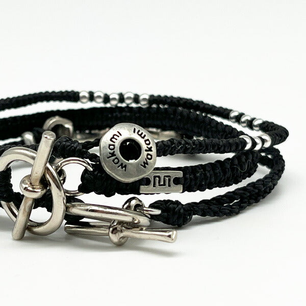 [wakami] ワカミ ブレスレット 3ストランド ブラック WAAN2201-03 ＜ 3Strand Horse Bit Bracelets 男女兼用 ユニセックス フェアトレード 手作り グァテマラ産 ＞【メール便送料無料】
