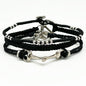 [wakami] ワカミ ブレスレット 3ストランド ブラック WAAN2201-03 ＜ 3Strand Horse Bit Bracelets 男女兼用 ユニセックス フェアトレード 手作り グァテマラ産 ＞【メール便送料無料】